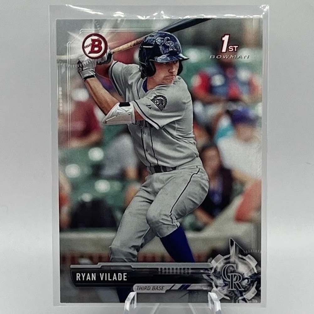 Ryan Vilade Silver Foil /499 2017 Bowman BD-41 MLB Colorado Rockies